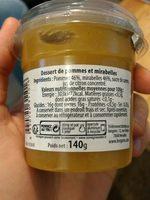 140G Dessert Fruit Mirabelle / Pomme Bergam's Ingredients