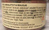 Pt Lyonnais  Landouillette Et Au Beaujolais Ingredients