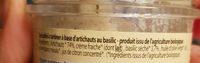 Delice D'artichaut Au Basilic A Tartiner Ingredients