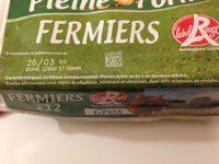 12 Oeufs Fermiers Gros Ingredients