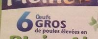 6 Ufs Gros De Poules Leves En Plein Air Ingredients