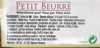 Petit Beurre Ingredients