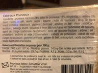 Cake Aux Pruneaux Vital An Ingredients