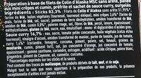 Vertig Extra Craquant Colin D'Alaska Ingredients