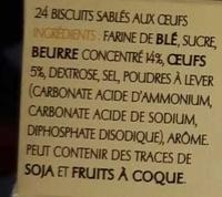 Charles VII Pur Beurre Ingredients