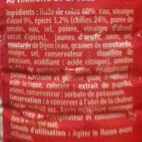 Sauce Samoura Ingredients