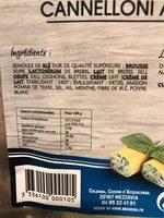 Cannelloni A La Brousse Report Card