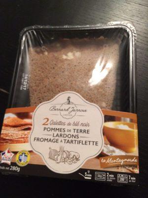 2 Galettes De Bl Noir PdT/Lardons/Fromage  Tartiflette