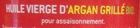 Huile D'Argan Grill Bio Cauvin Ingredients