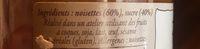 Pralin De Noisettes Ingredients