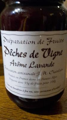 Preparation De Fruits Peche De Vigne Arme Lavande