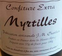 Confiture Extra De Myrtilles Report Card
