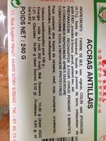 Accras Antillais Ingredients