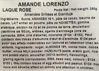 Galets Lorenzo Ingredients