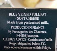 St Agur Blue Veined Cheese 150G Ingredients