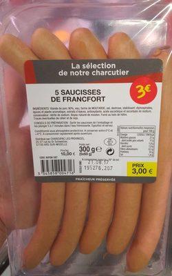 5 Saucisses De Francfort