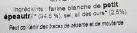 Crackers Petit Peautre  L'Ail Des Ours Ingredients