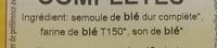 Coquillettes Compltes Ingredients
