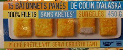 15 Btonnets Pans De Colin D'Alaska Surgels