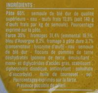 Ravioli 3 Fromages Aux Ufs Frais Ingredients