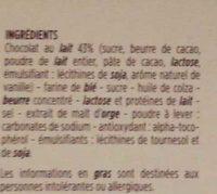 Crpes Dentelle Au Chocolat Au Lait  Ingredients