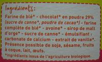 Crales Souffles Au Chocolat Bio Ingredients