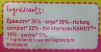 Mlange De 5 Crales Bio Ingredients