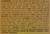 Jambon Cheddar Et Roquette Ingredients