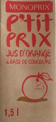 Jus D'orange  Base De Concentr
