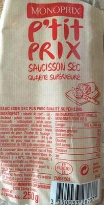 Saucisson Sec Qualit Suprieure