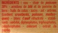 28 Btonnets Saveur Crabe Ingredients