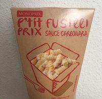 Fusilli Sauce Carbonara Report Card
