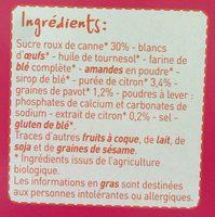 Mini-moelleux Au Citron Et Graines De Pavot Ingredients