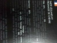 Tarte Lgumes Et Fromage De Chvre Ingredients