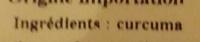 Curcuma Ingredients