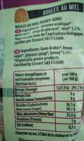 Boules Au Miel Ingredients