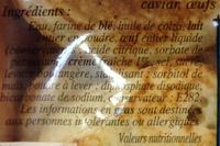 Mini Blinis Ingredients