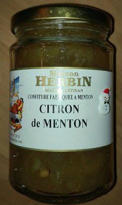 Confiture Citron De Menton
