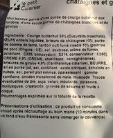 Verrine De Butternut Chtaignes Et Girolles Ingredients