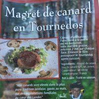 Panache Des Landes Tournedos Magret Canard X3 Ingredients