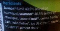 Rillettes De Saumon Biologique Fumage Artisanal Ingredients