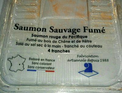 Saumon Sauvage Fum Rouge Du Pacifique