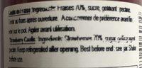 Coulis De Fraise Ingredients