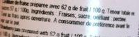 Confiture De Fraise Ingredients