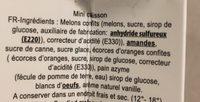 Mini Calisson Ingredients