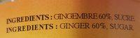 Gingembre Confit En Morceaux Ingredients