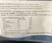 Croustilles Ingredients