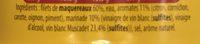 Les Mouettes D'arvor Makrelenfilets In Muskatwein Aus Frankreich, 2er Pack &#40;2 X 118 G&#41; Ingredients