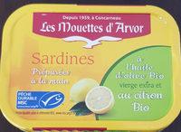 Sardines Au Citron Et  L'huile D'olive Bio Mouettes D'arvor - 1 / 6 Report Card