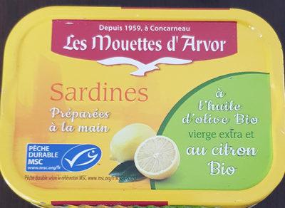 Sardines Au Citron Et  L'huile D'olive Bio Mouettes D'arvor - 1 / 6